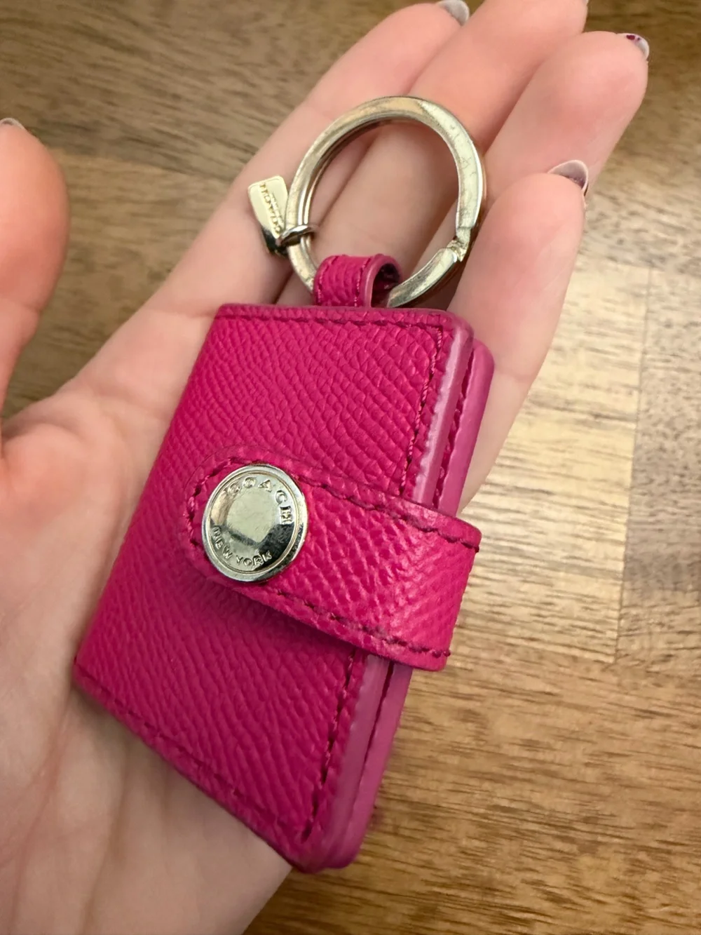 Vintage Coach Photo Holder Keychain
